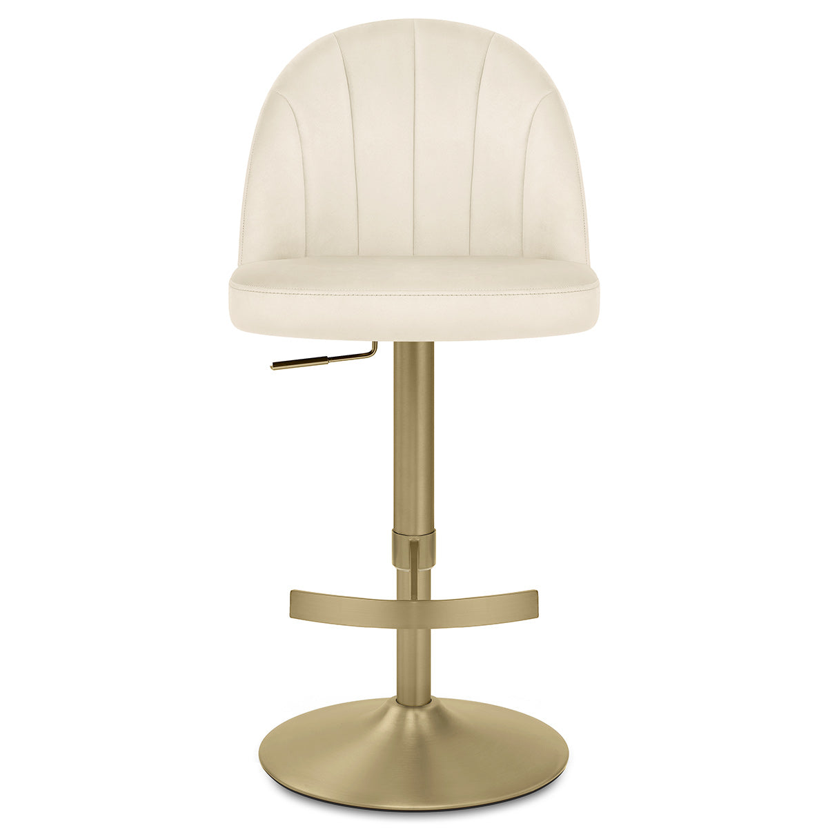 Sgabello Velluto Oro Spazzolato - Nicola Crema