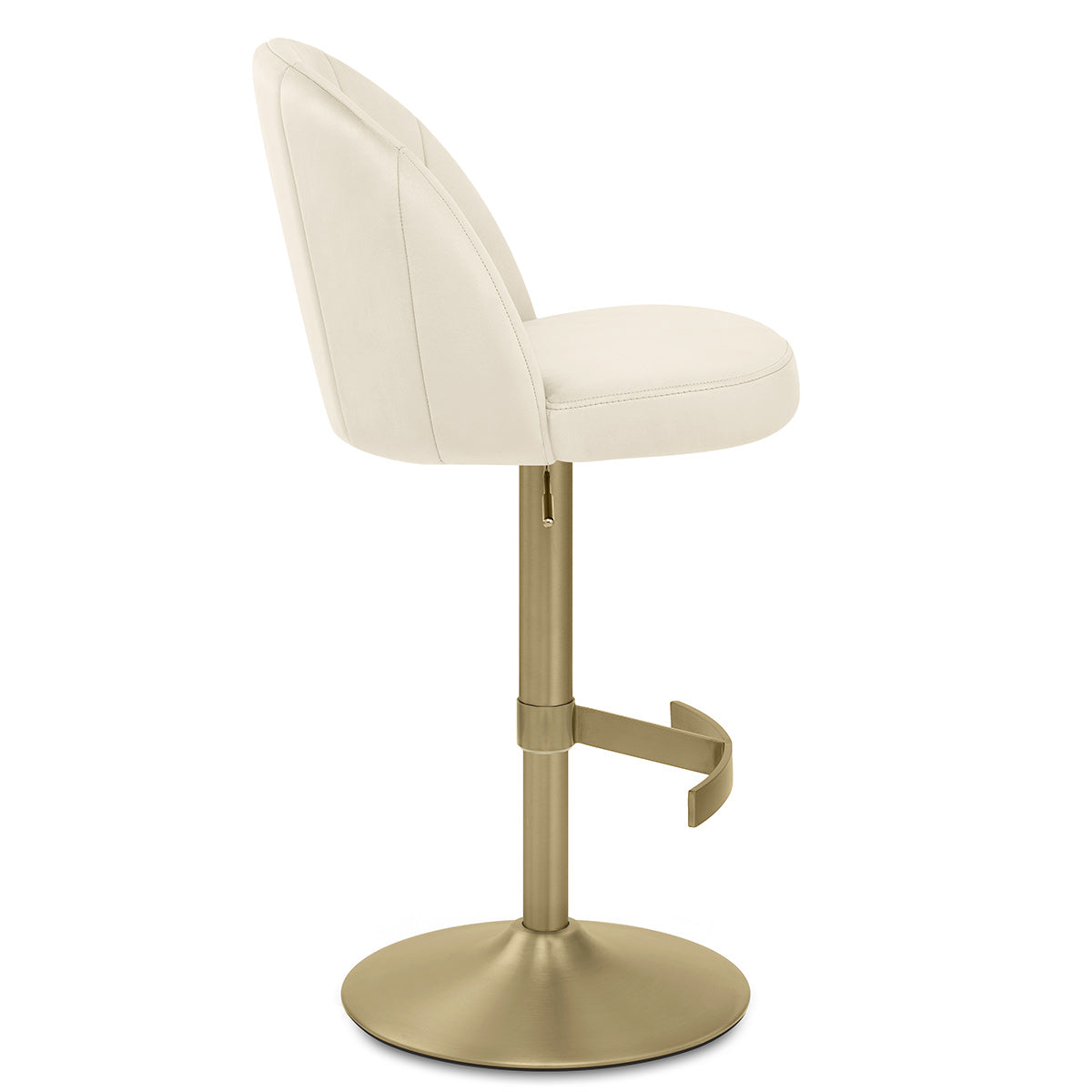 Sgabello Velluto Oro Spazzolato - Nicola Crema