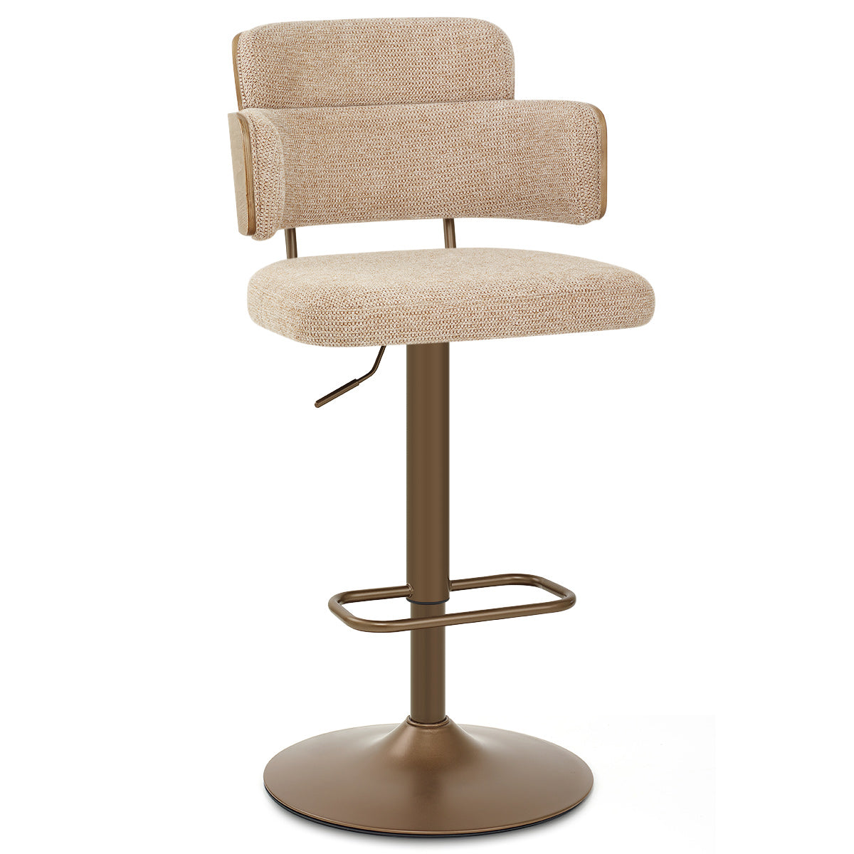 Sgabello Tessuto Rame - Logan Beige