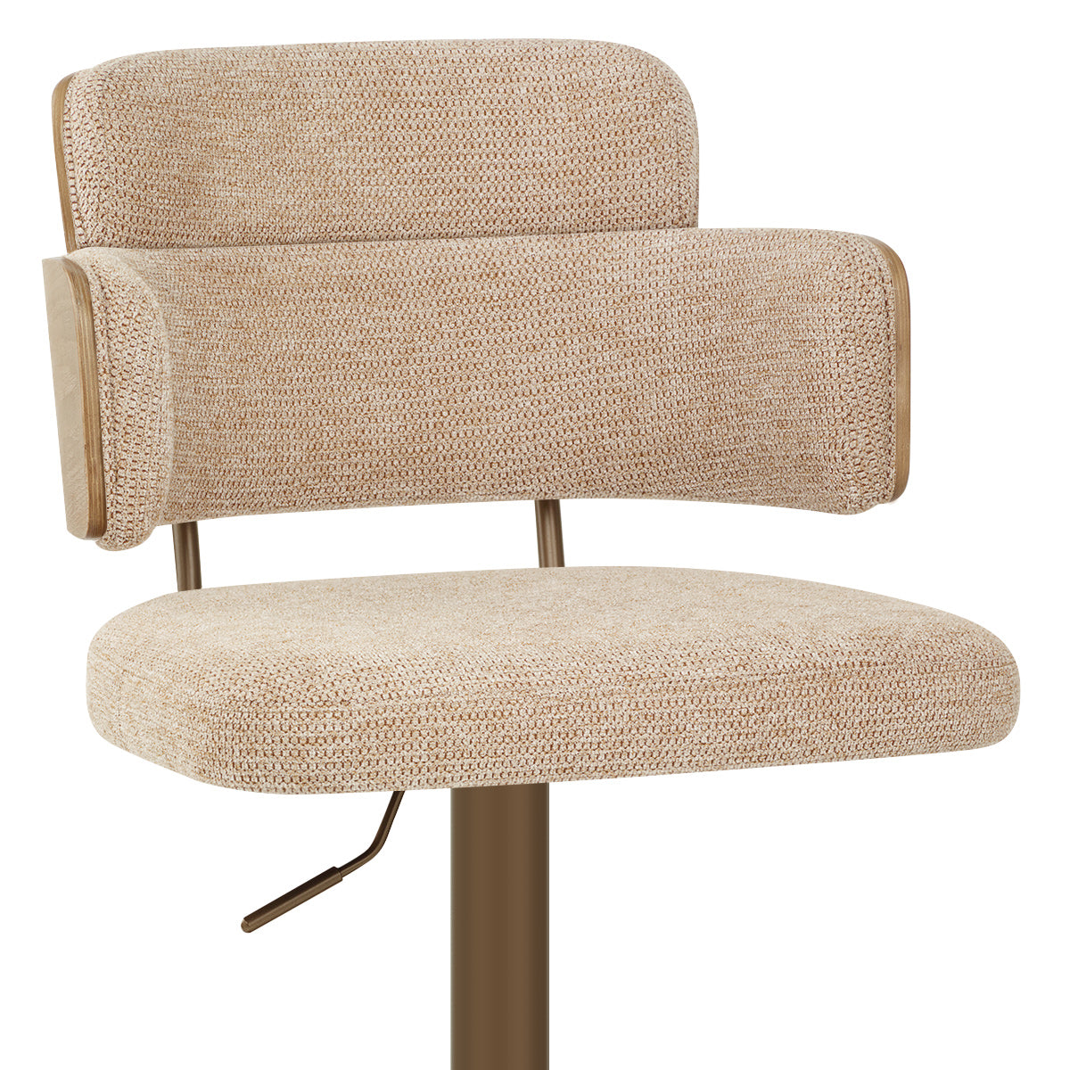 Sgabello Tessuto Rame - Logan Beige