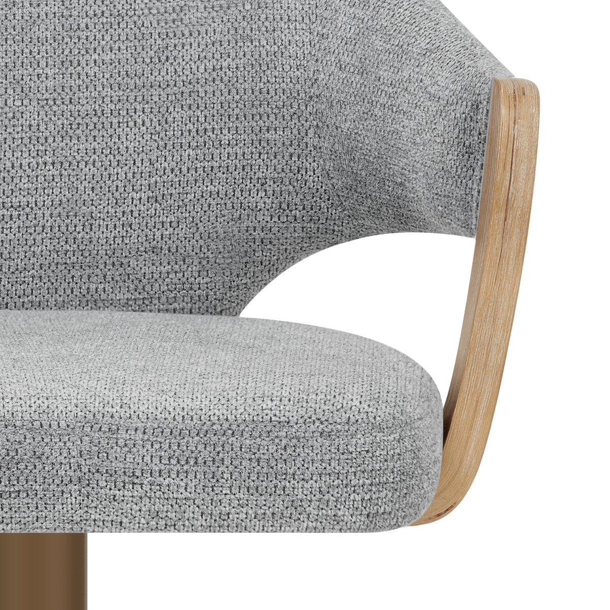 Sgabello Tessuto Rame - Arco Grigio