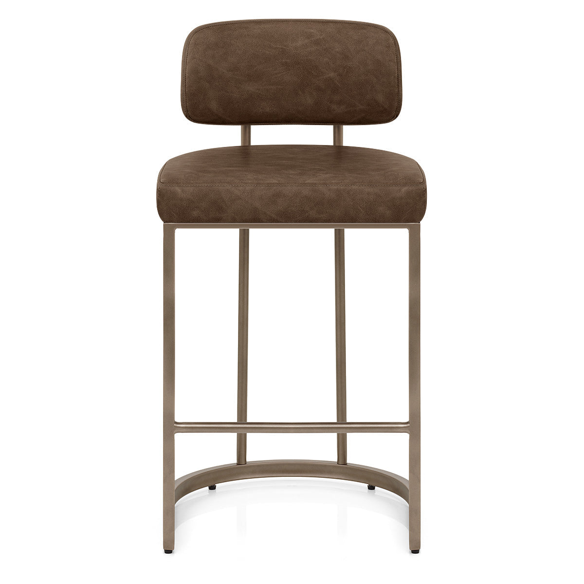 Sgabello Ecopelle - Verve Marrone