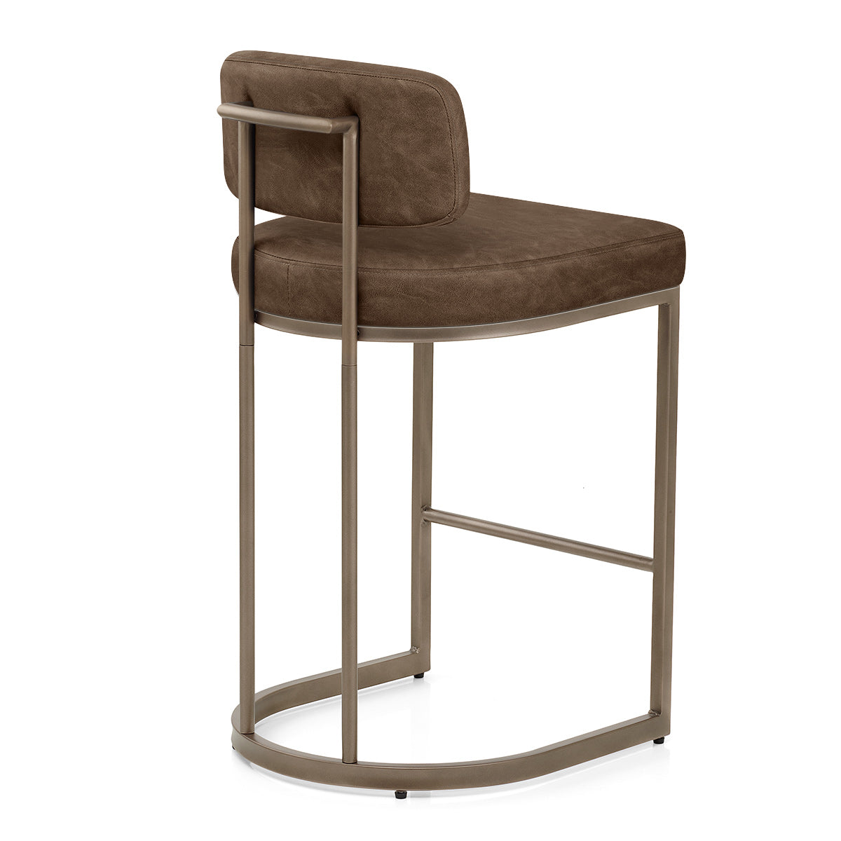 Sgabello Ecopelle - Verve Marrone