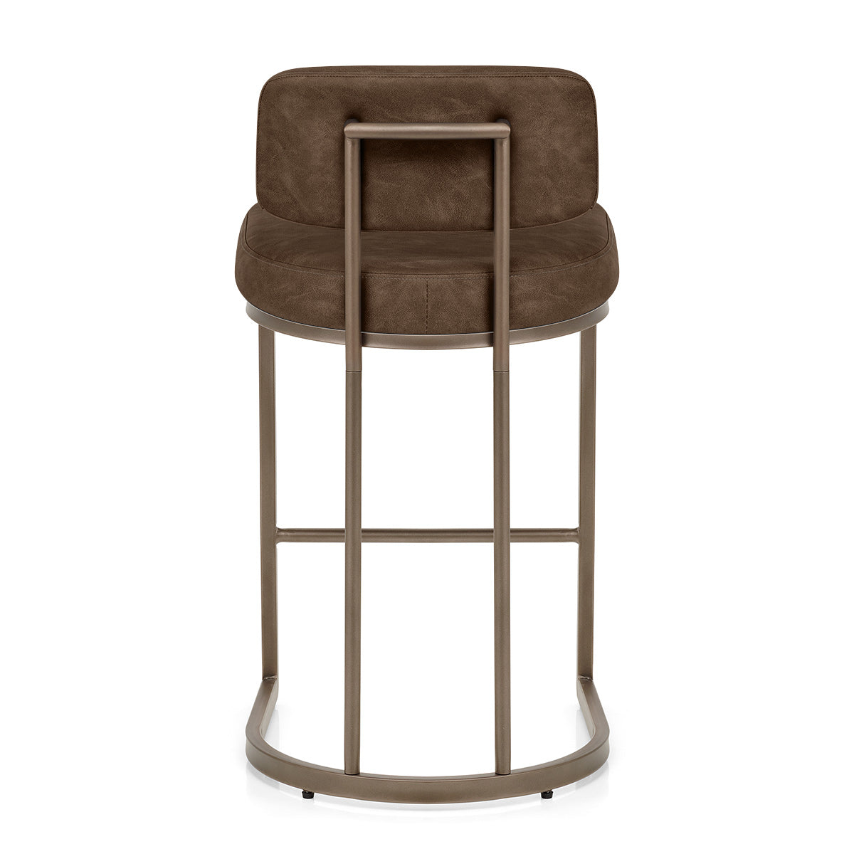 Sgabello Ecopelle - Verve Marrone
