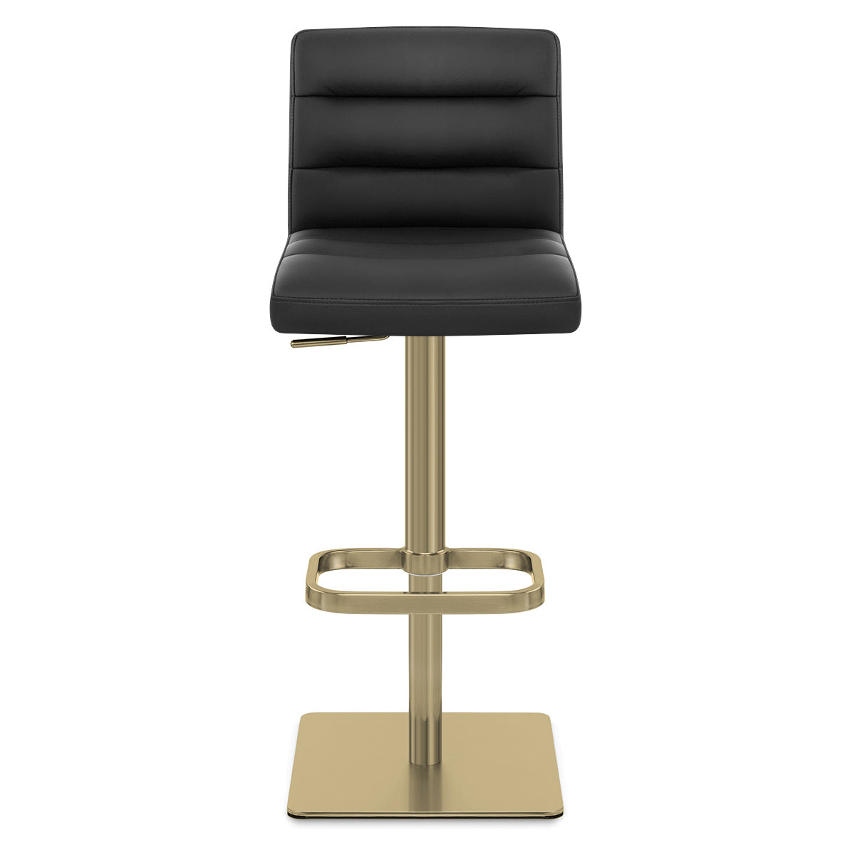 Sgabello Ecopelle Oro - Lush Nero