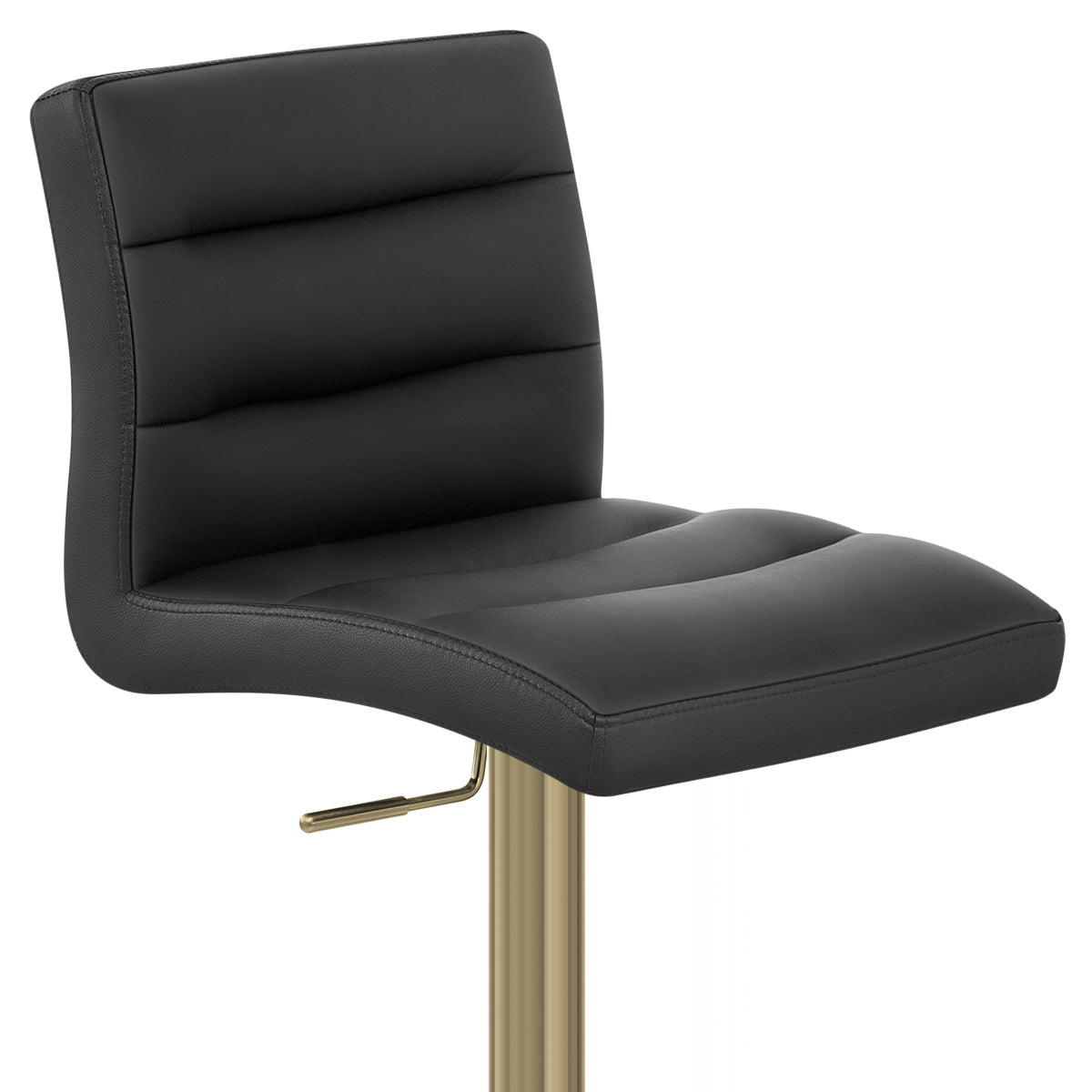 Sgabello Ecopelle Oro - Lush Nero