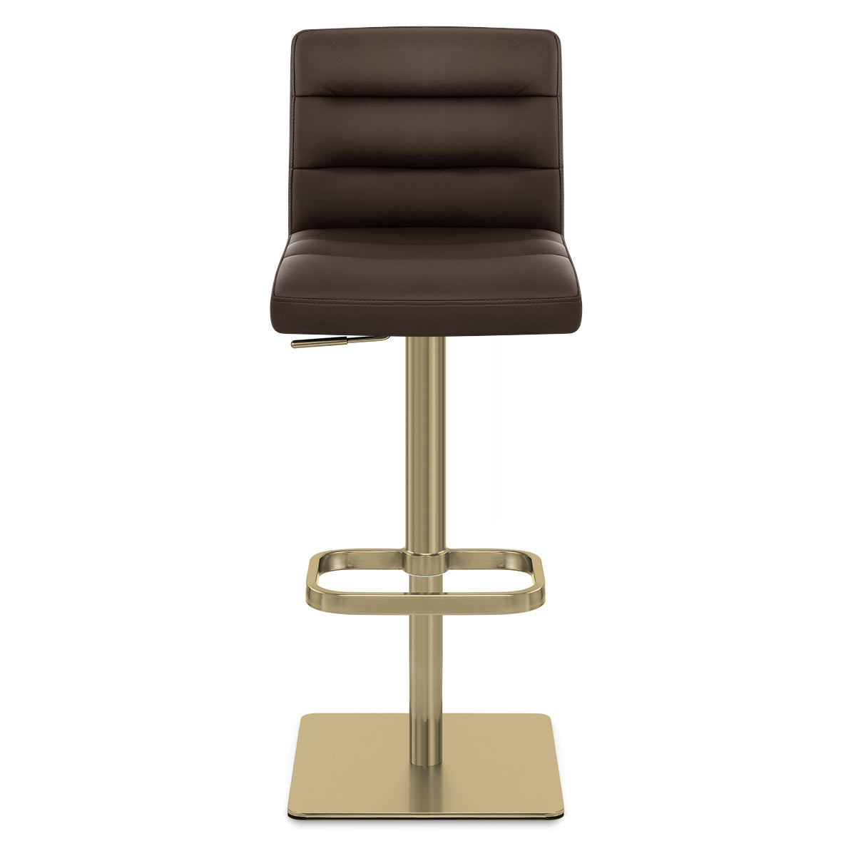 Sgabello Ecopelle Oro - Lush Marrone