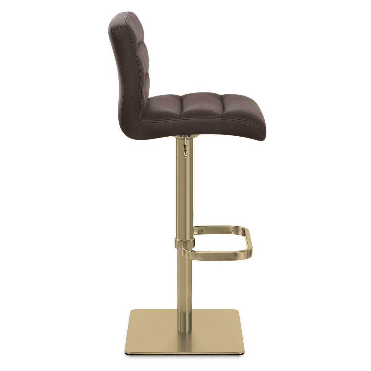 Sgabello Ecopelle Oro - Lush Marrone