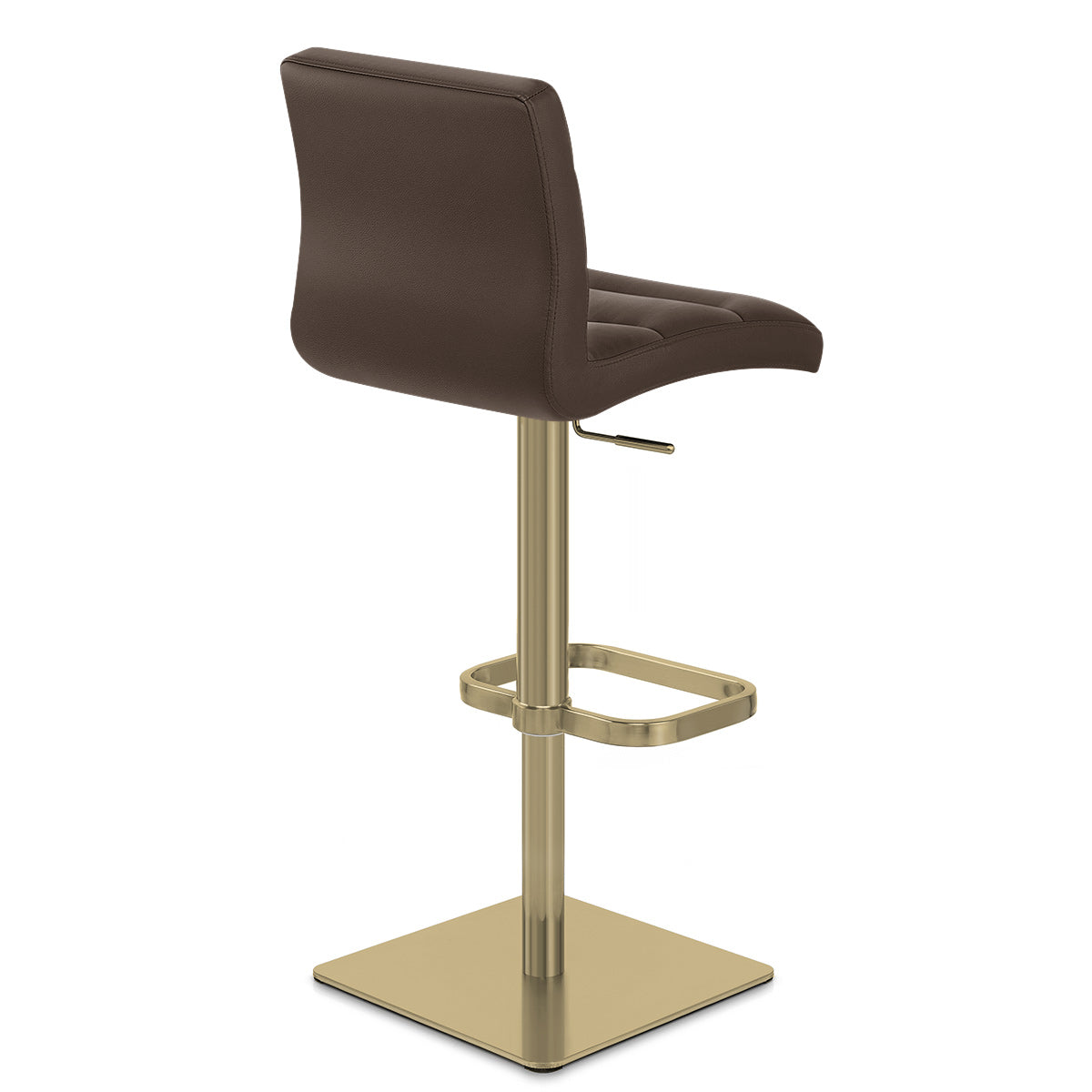 Sgabello Ecopelle Oro - Lush Marrone