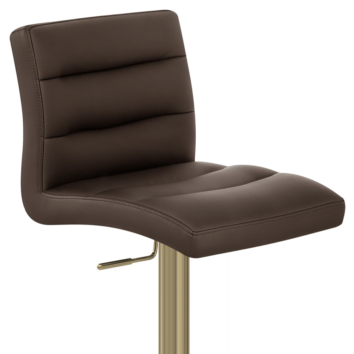 Sgabello Ecopelle Oro - Lush Marrone