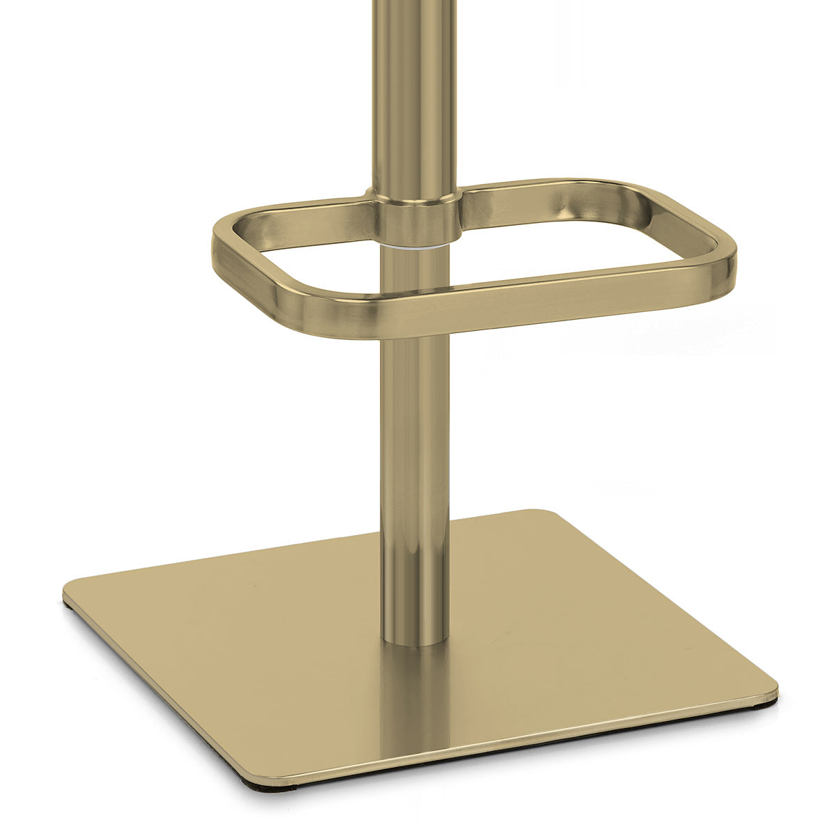 Sgabello Ecopelle Oro - Lush Marrone