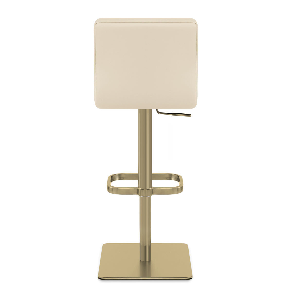 Sgabello Ecopelle Oro - Lush Crema