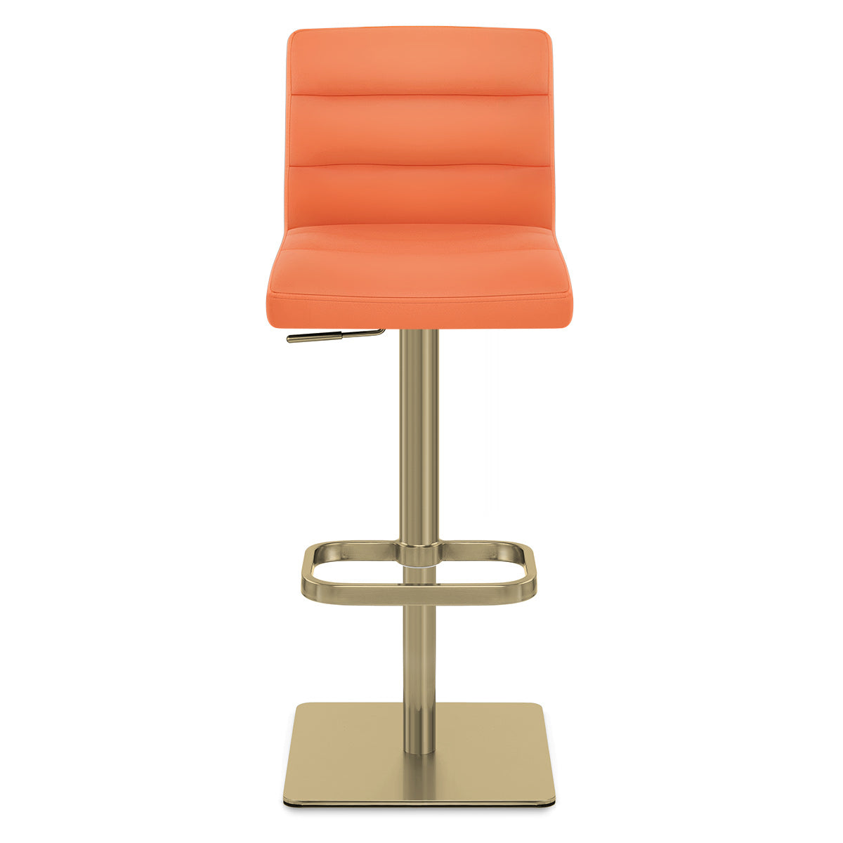 Sgabello Ecopelle Oro - Lush Arancione
