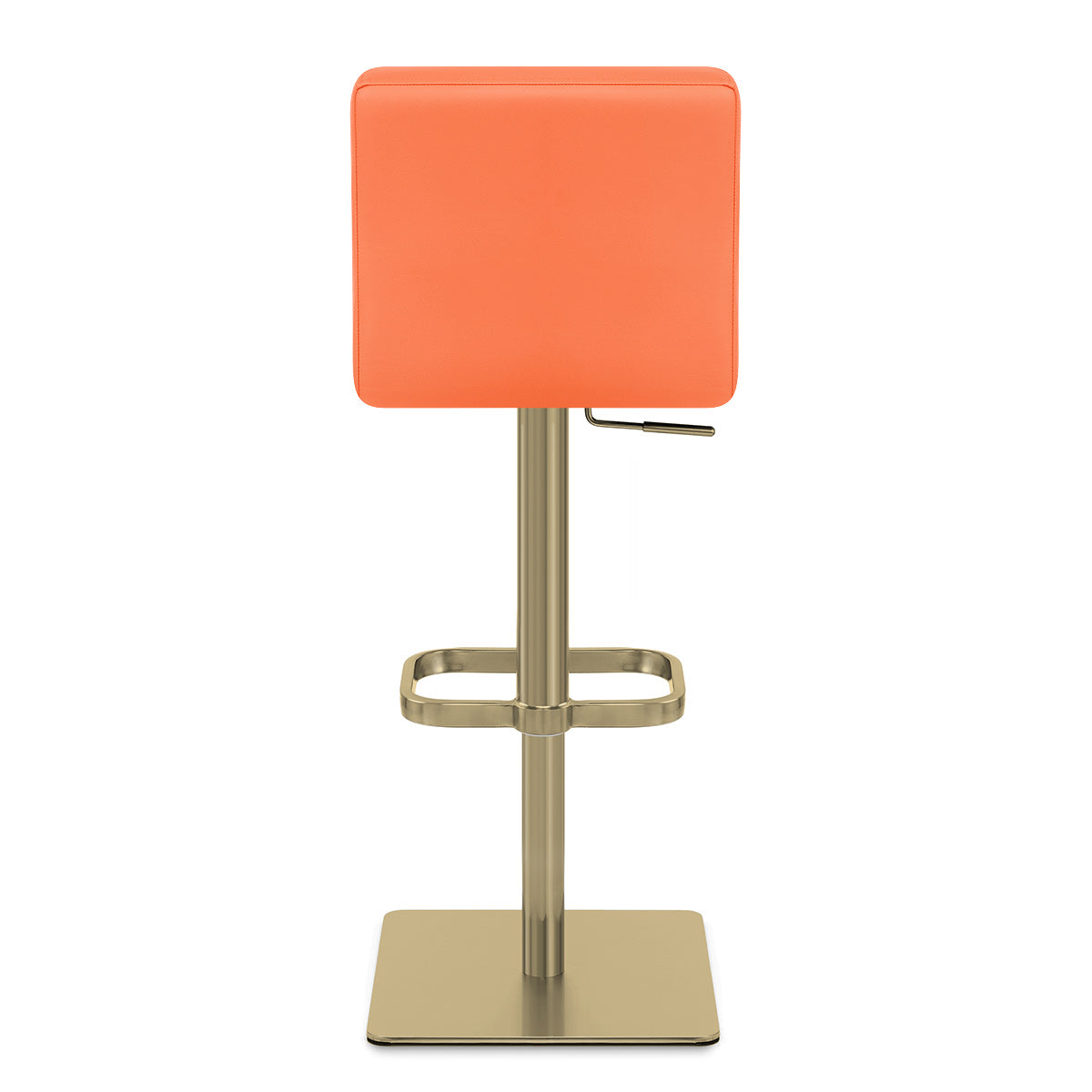 Sgabello Ecopelle Oro - Lush Arancione