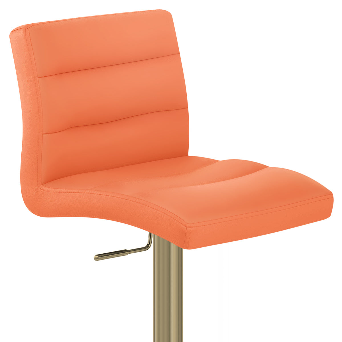 Sgabello Ecopelle Oro - Lush Arancione
