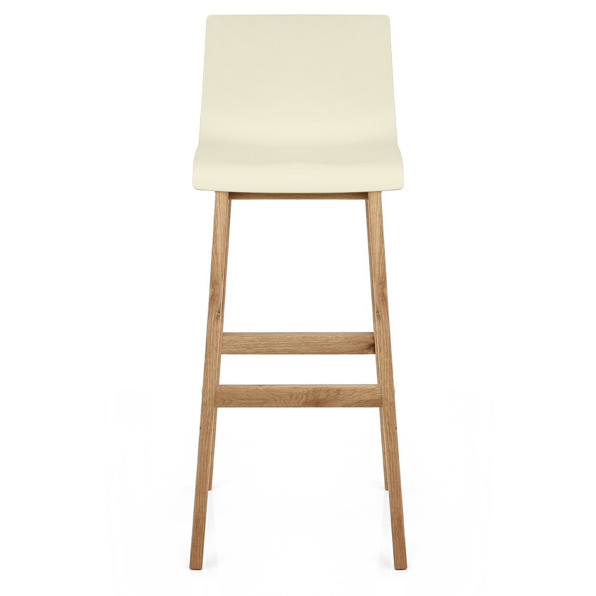 Sgabello Resina Legno - Drift Alto Crema
