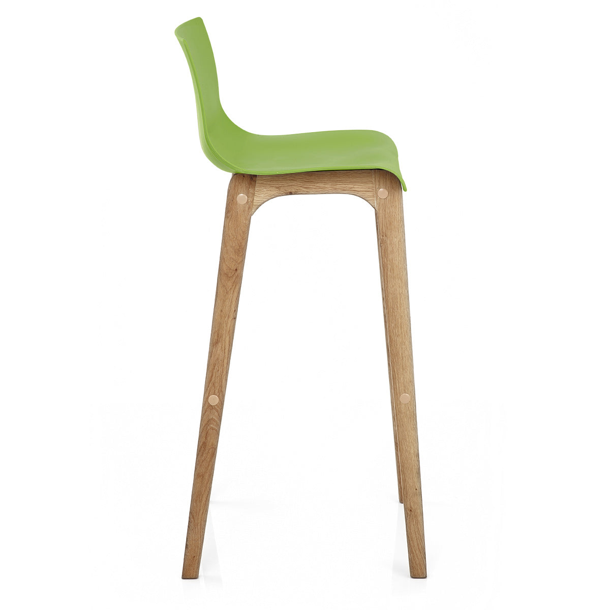 Sgabello Resina Legno - Drift Alto Verde