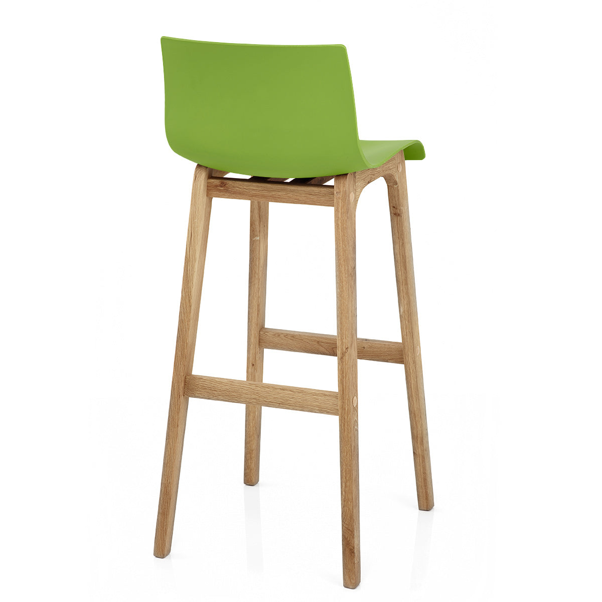 Sgabello Resina Legno - Drift Alto Verde
