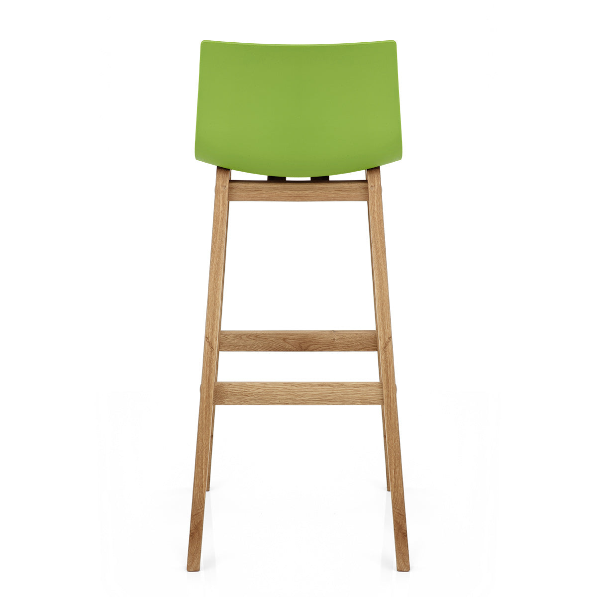 Sgabello Resina Legno - Drift Alto Verde