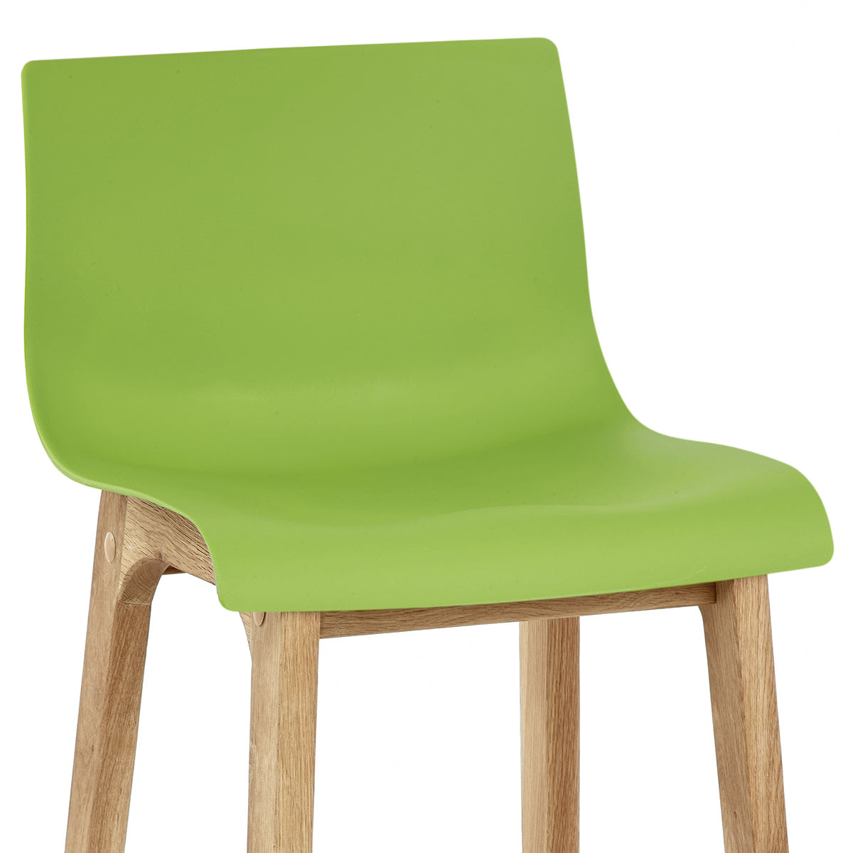Sgabello Resina Legno - Drift Alto Verde