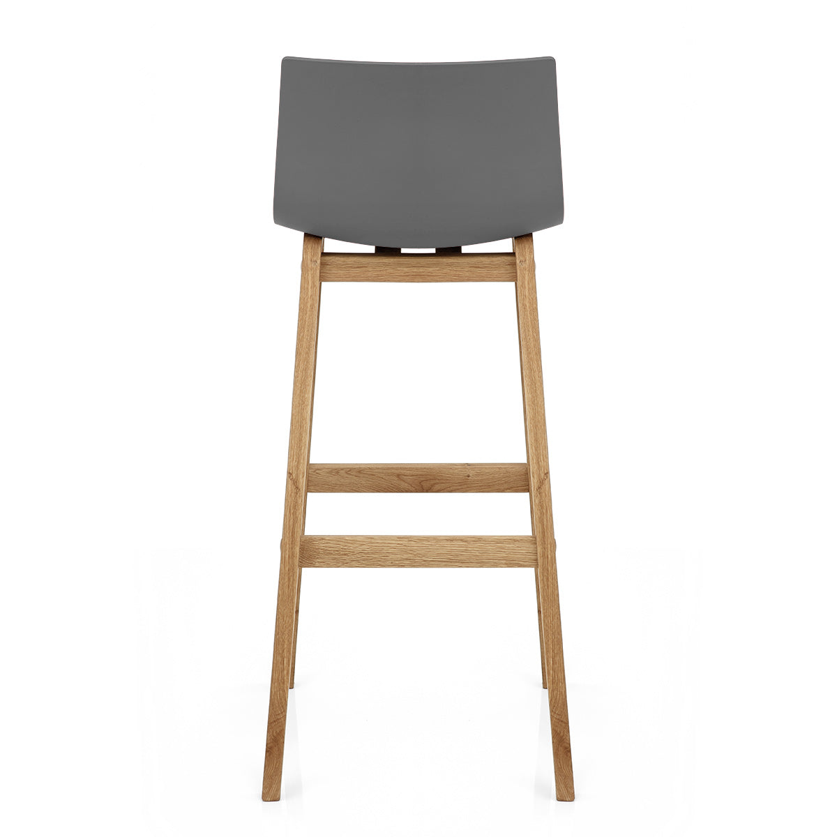 Sgabello Resina Quercia - Drift Alto Grigio Scuro