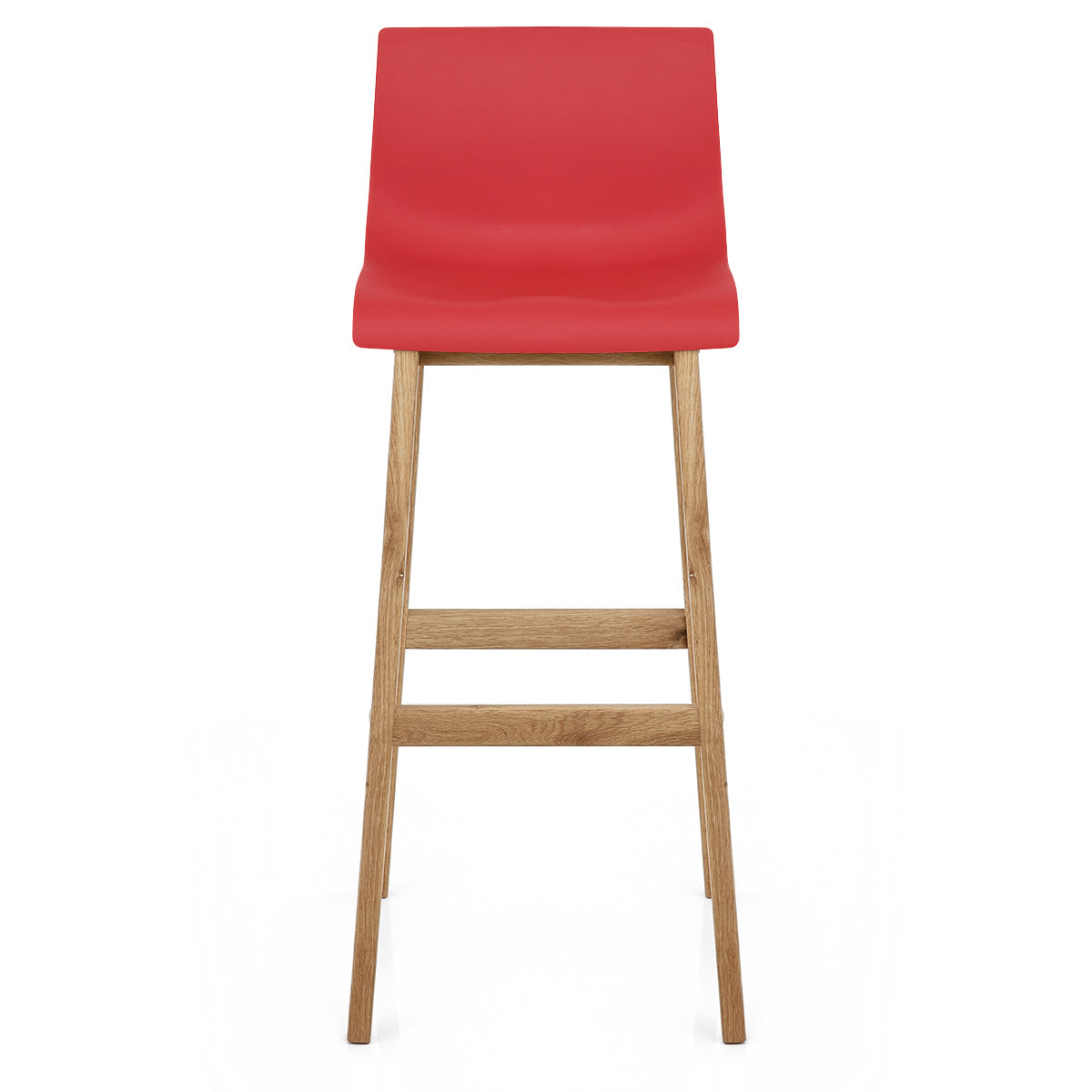 Sgabello Resina Quercia - Drift Alto Rosso