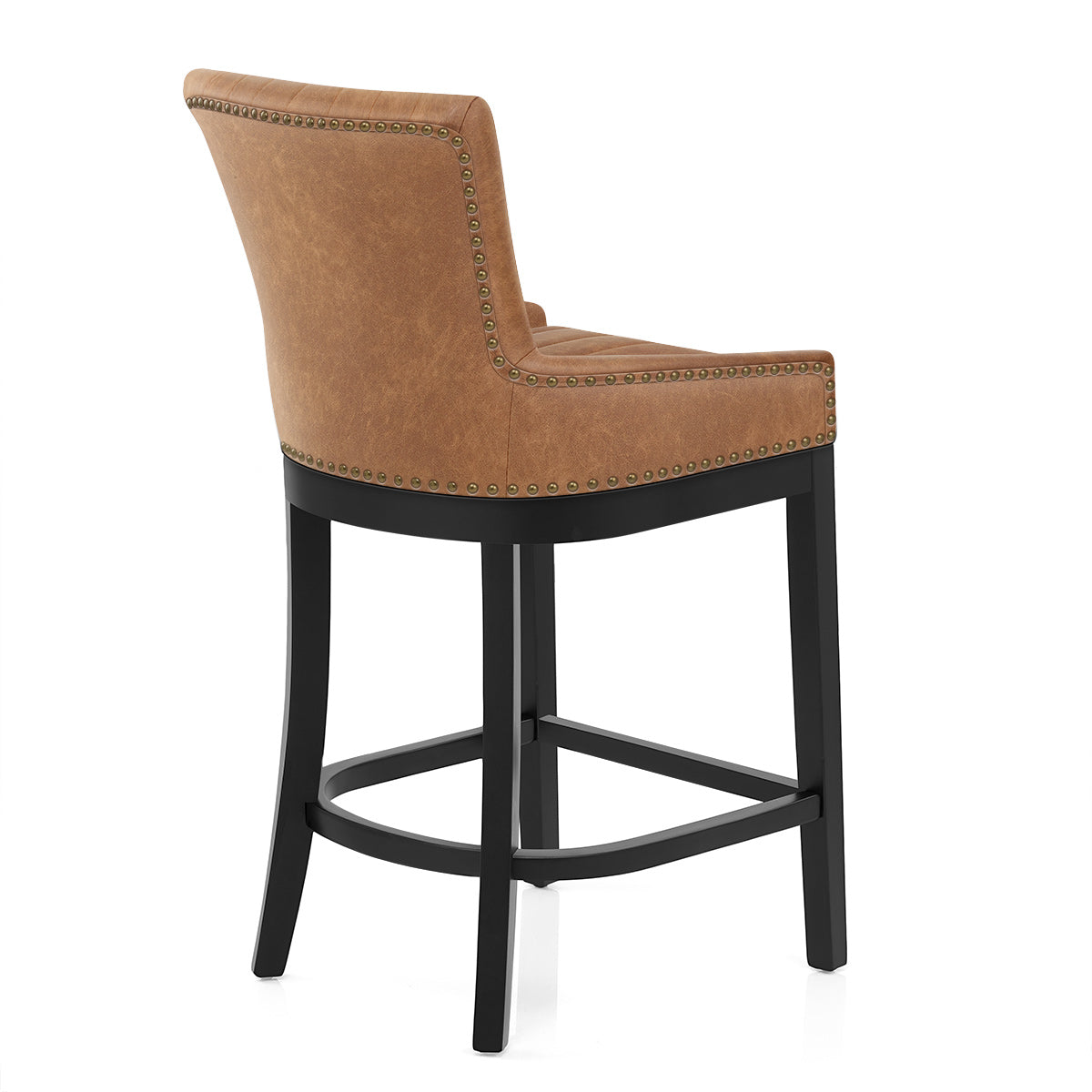 Sgabello Ecopelle Legno - Chiltern Cuoio
