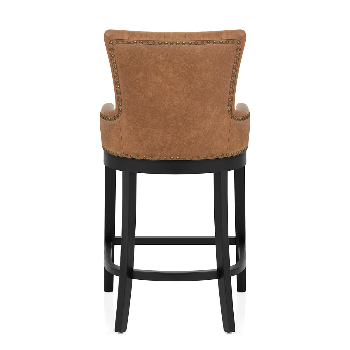 Sgabello Ecopelle Legno - Chiltern Cuoio