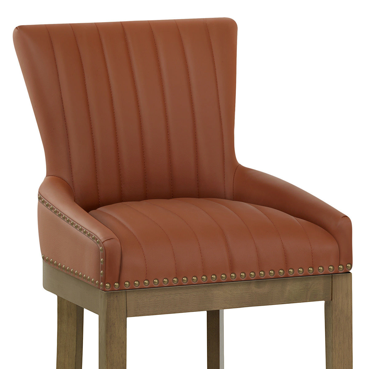 Sgabello Vera Pelle Quercia - Chiltern Marrone