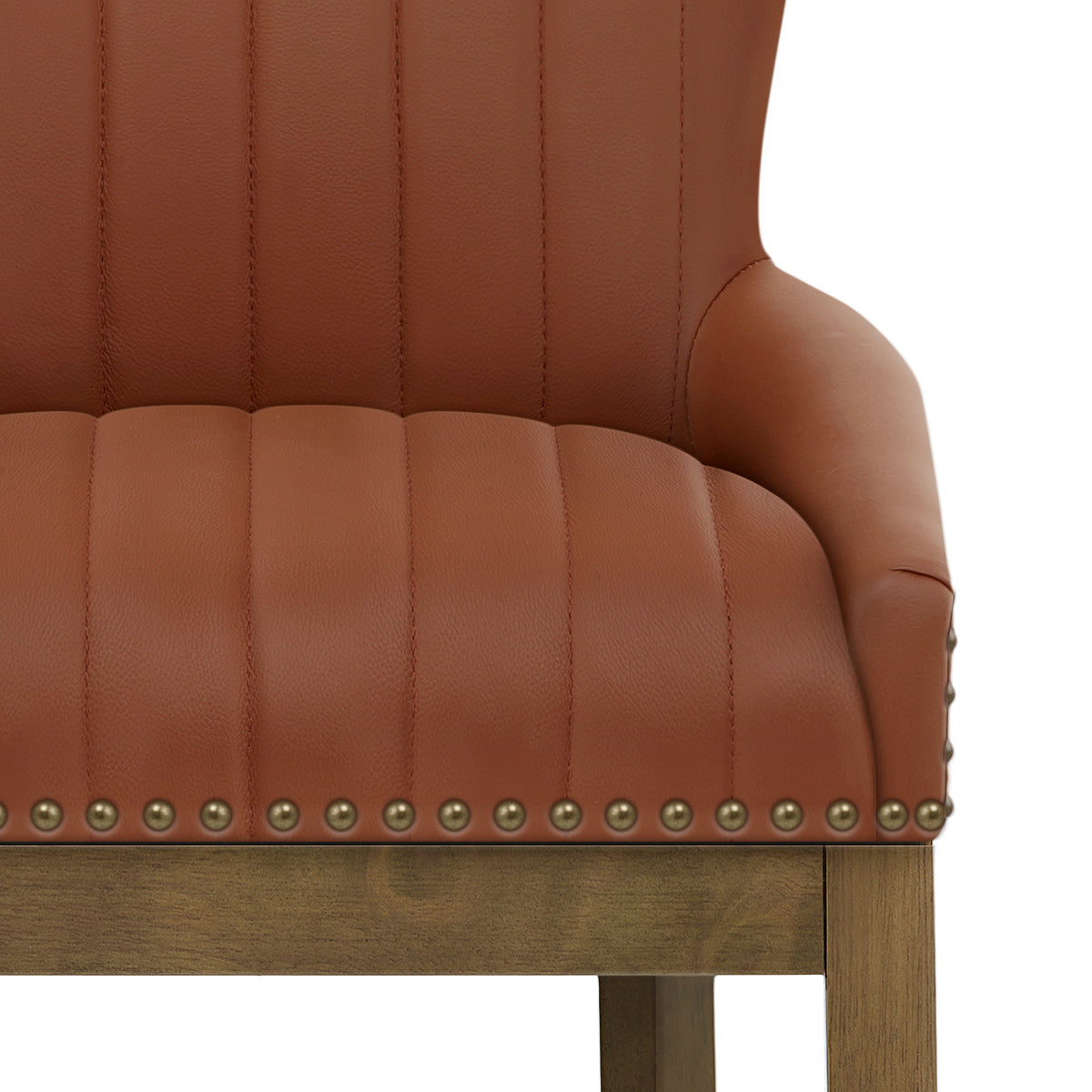 Sgabello Vera Pelle Quercia - Chiltern Marrone