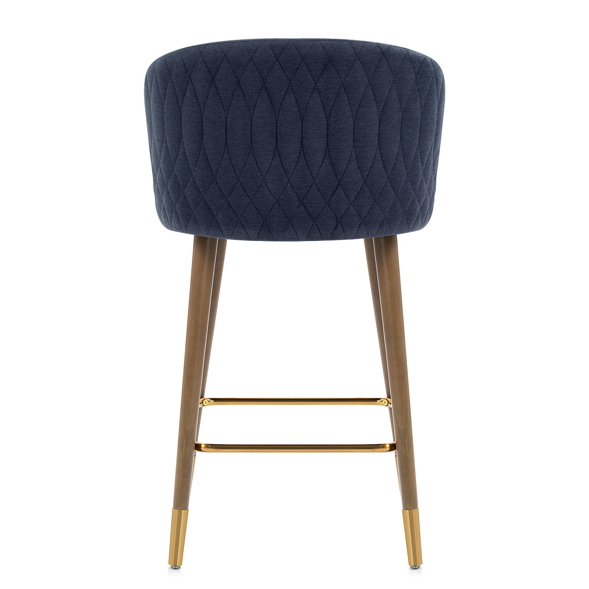 Sgabello Tessuto Legno - Boston Blu