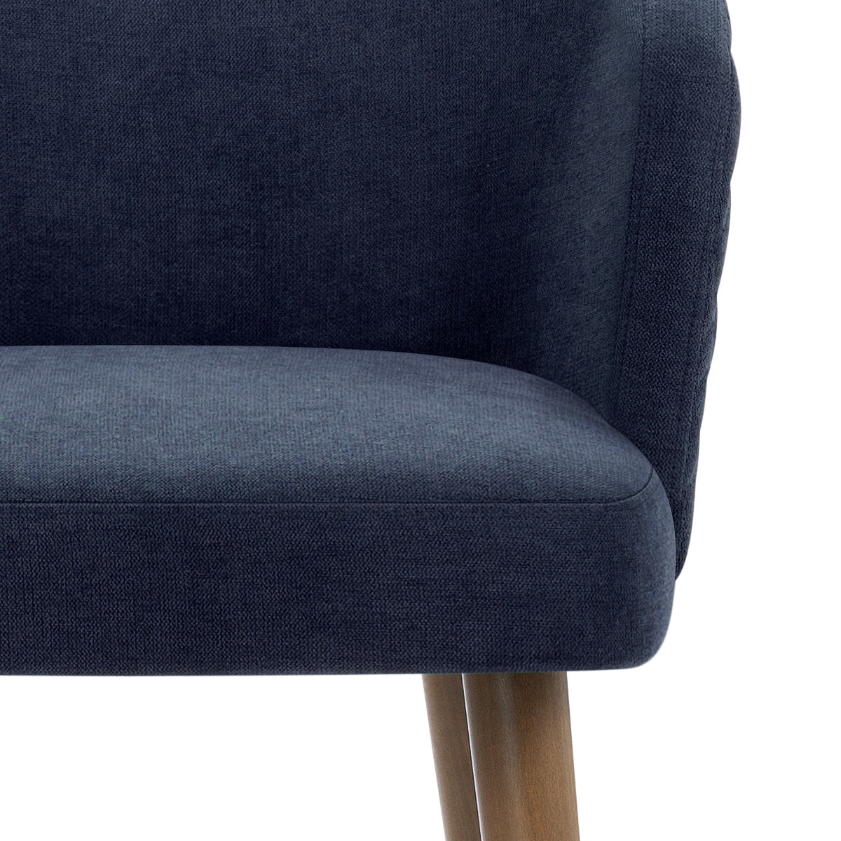 Sgabello Tessuto Legno - Boston Blu