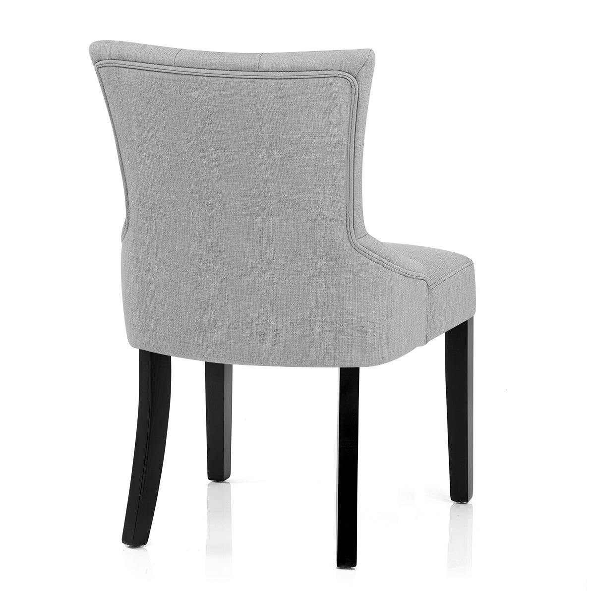 Sedia da pranzo Tessuto Legno - Verdi Grigio Chiaro