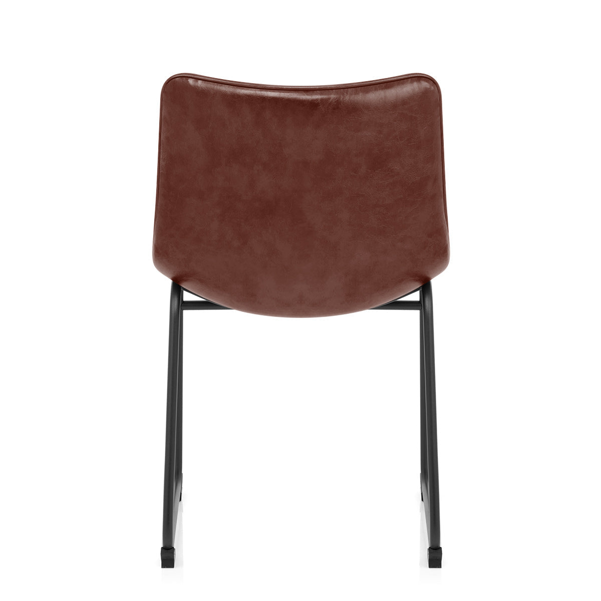 Sedia Ecopelle Anticata Satinata - Tucker Marrone