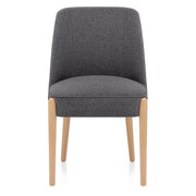 Sedia Tessuto Legno - Avon Grigio Scuro