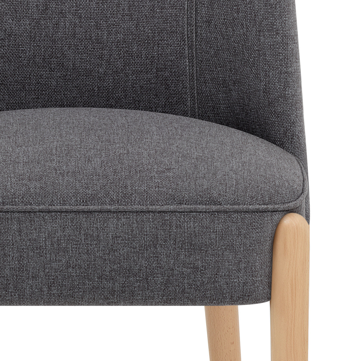 Sedia Tessuto Legno - Avon Grigio Scuro