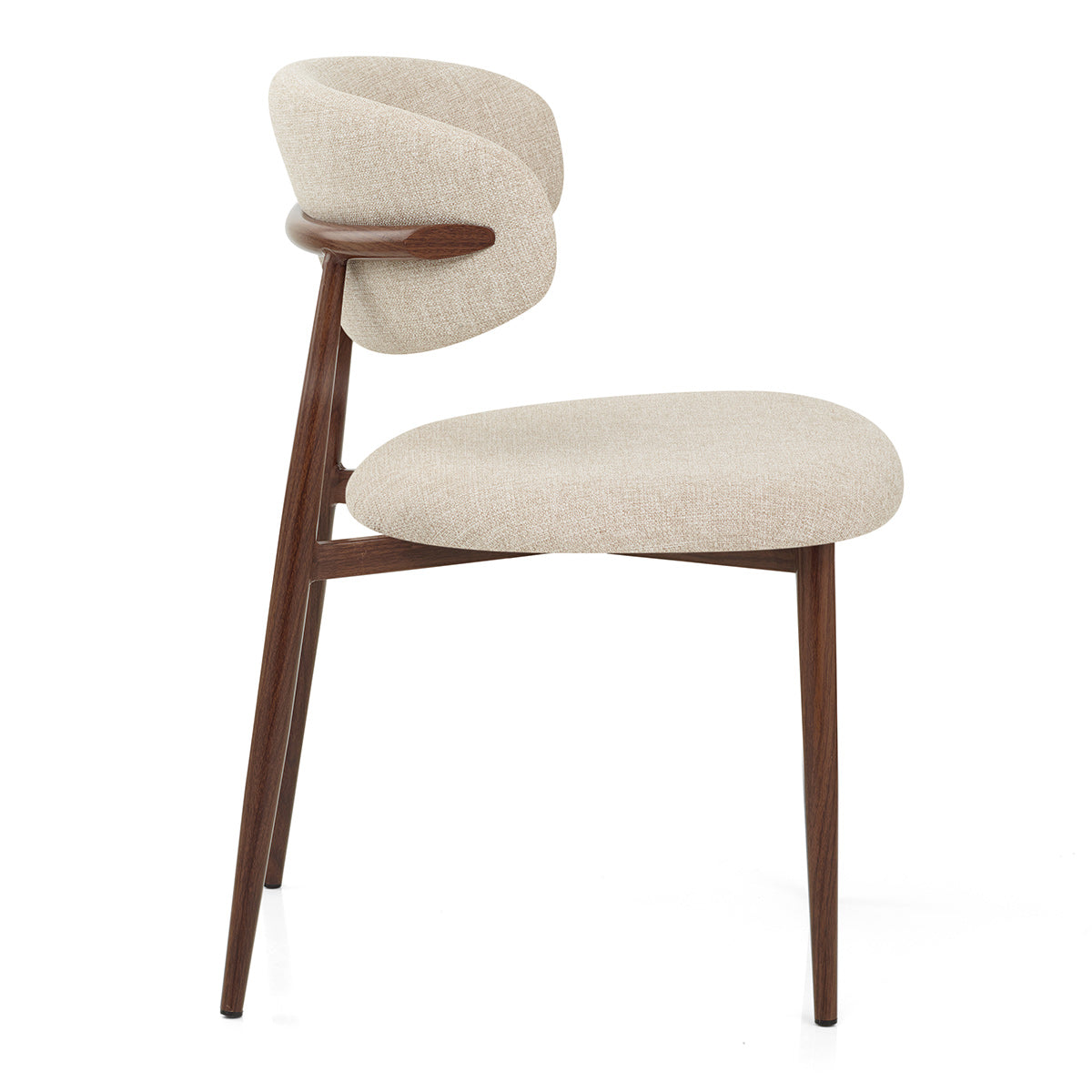 Sedia Tessuto Noce - Harrow crema