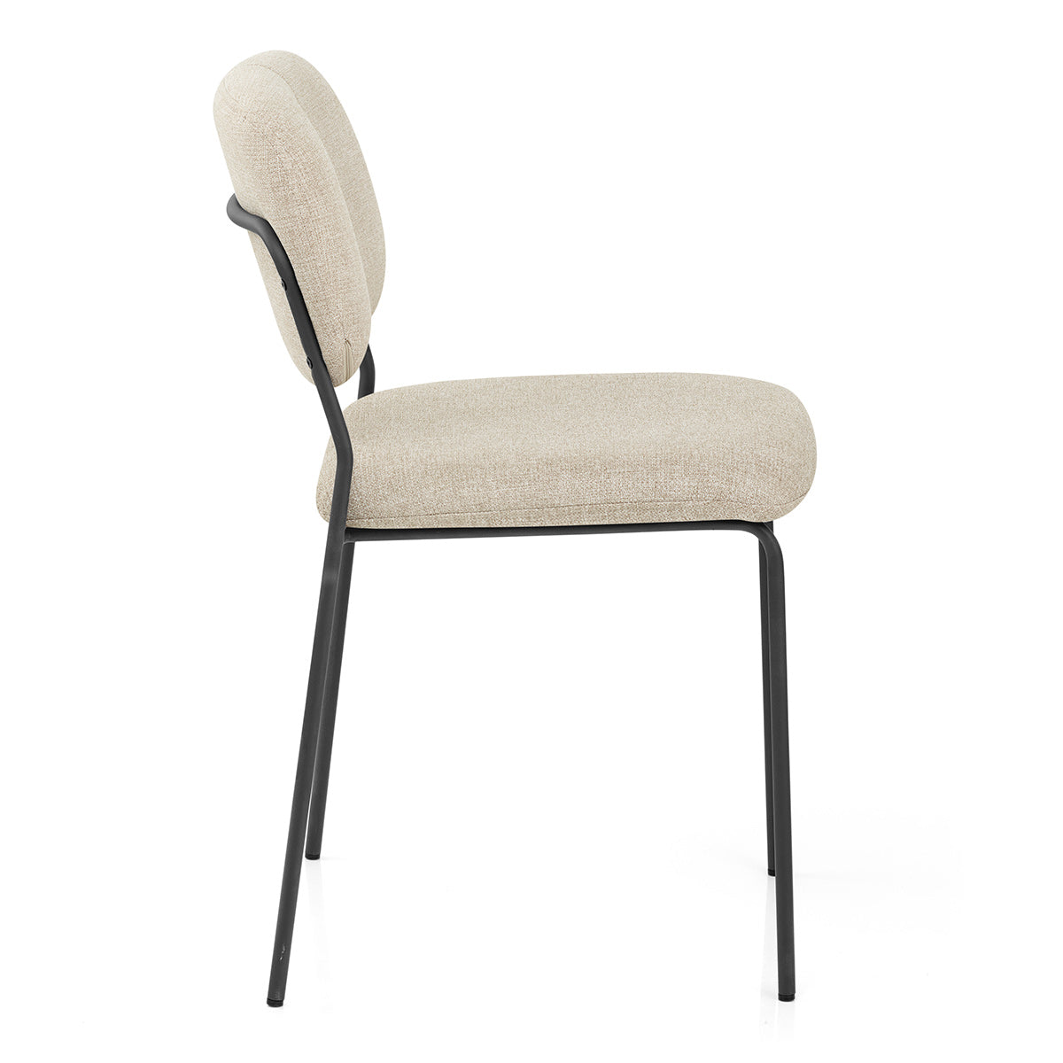 Sedia Tessuto Metallo - Lila Beige