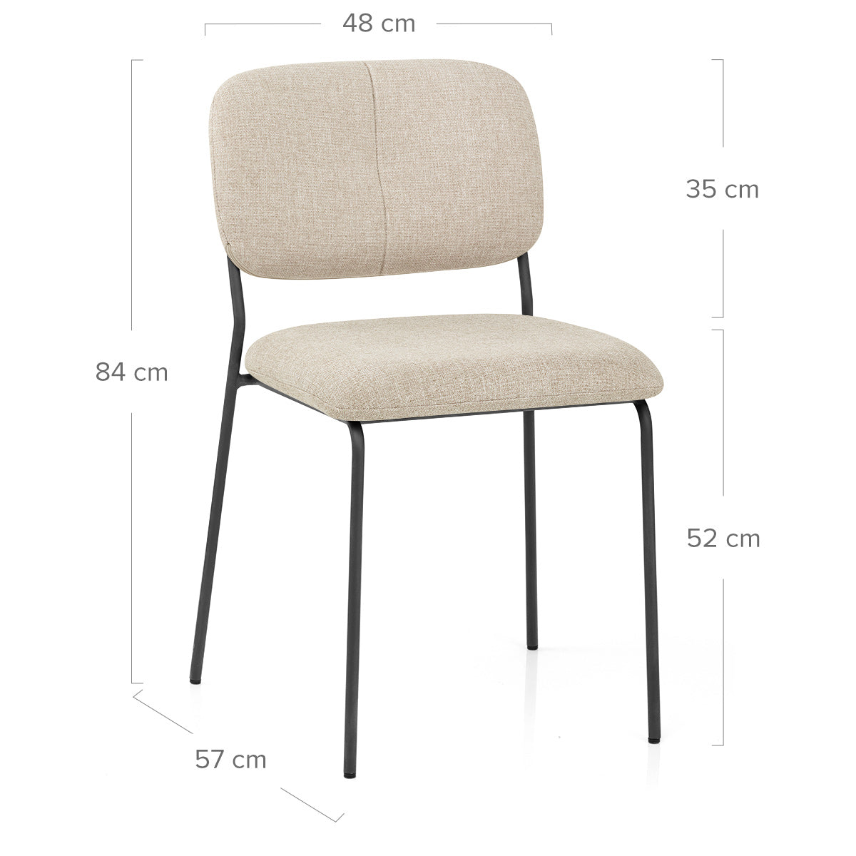 Sedia Tessuto Metallo - Lila Beige