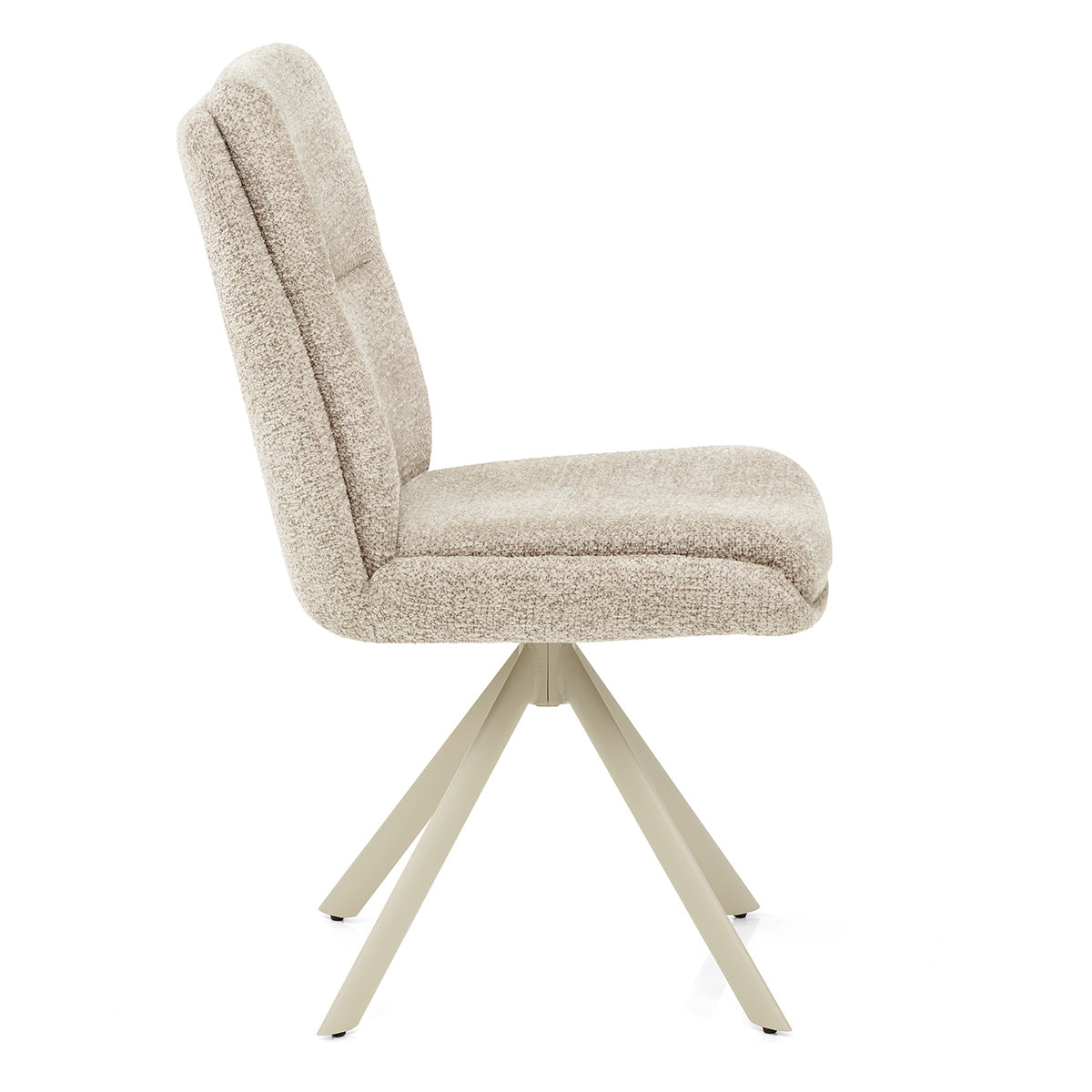 Sedia Tessuto Metallo - Epsom Crema