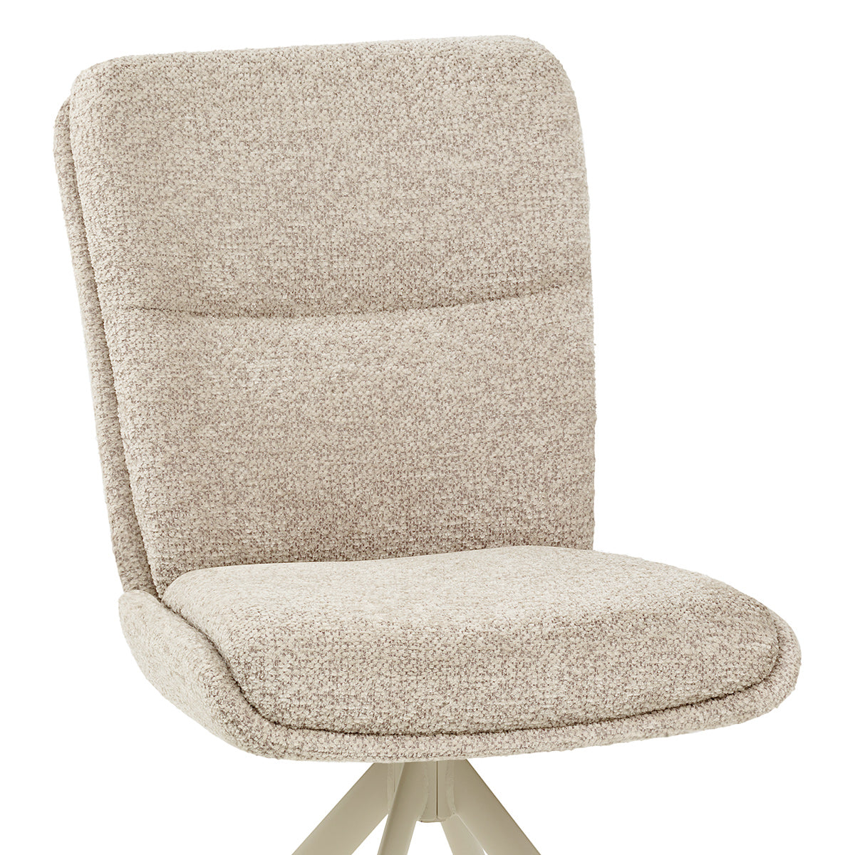 Sedia Tessuto Metallo - Epsom Crema
