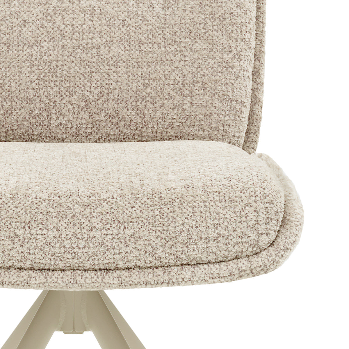 Sedia Tessuto Metallo - Epsom Crema