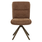 Sedia Tessuto Metallo - Epsom Marrone