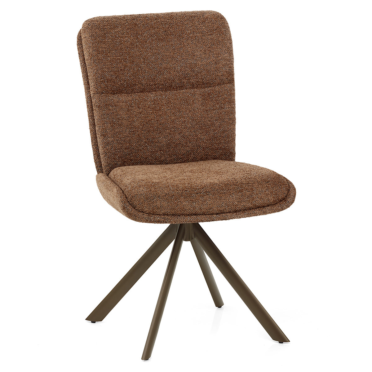 Sedia Tessuto Metallo - Epsom Marrone