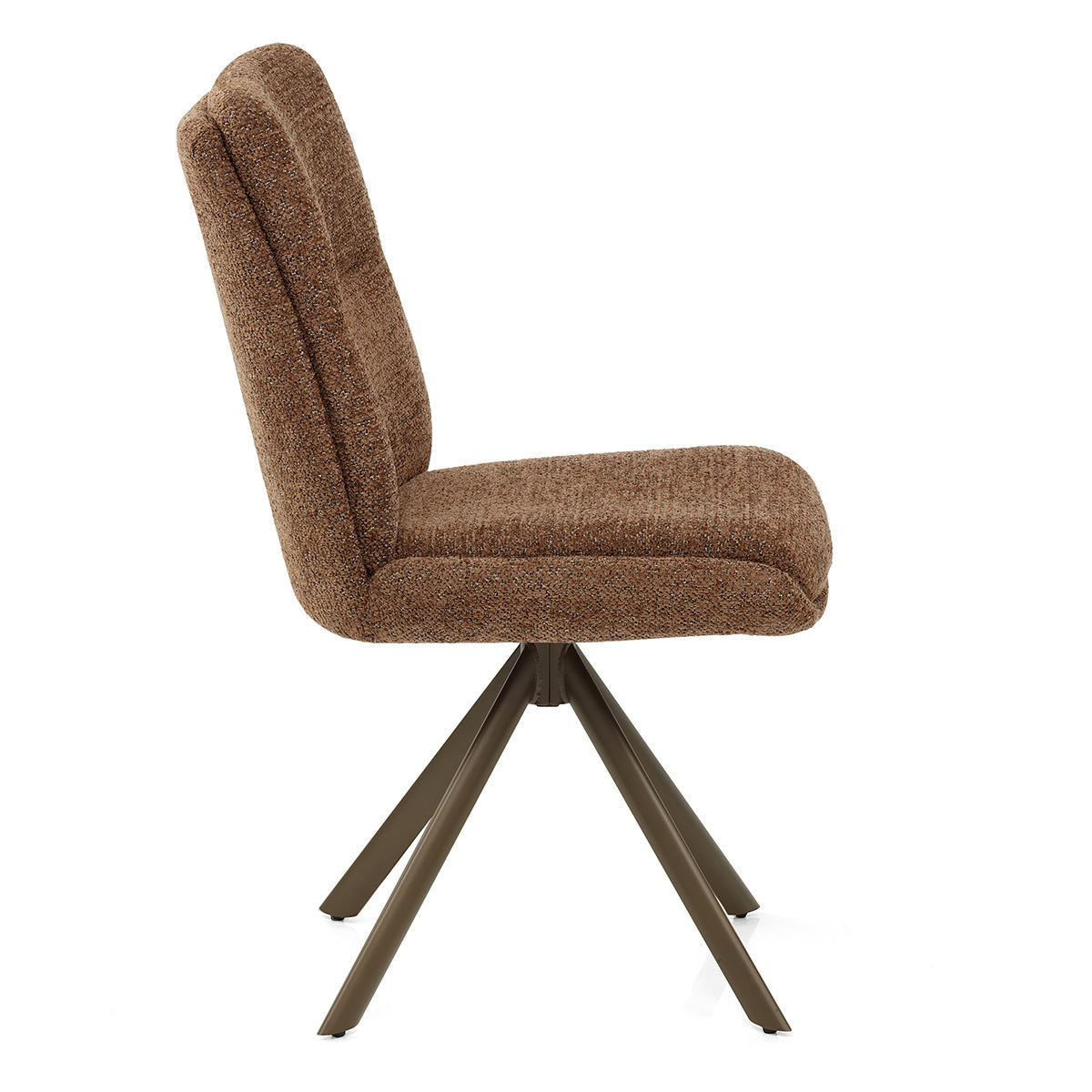 Sedia Tessuto Metallo - Epsom Marrone