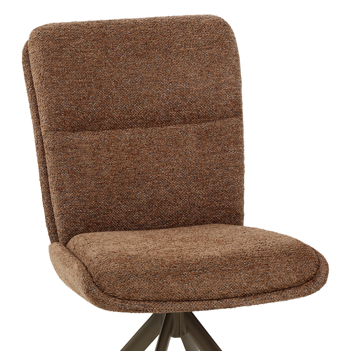 Sedia Tessuto Metallo - Epsom Marrone