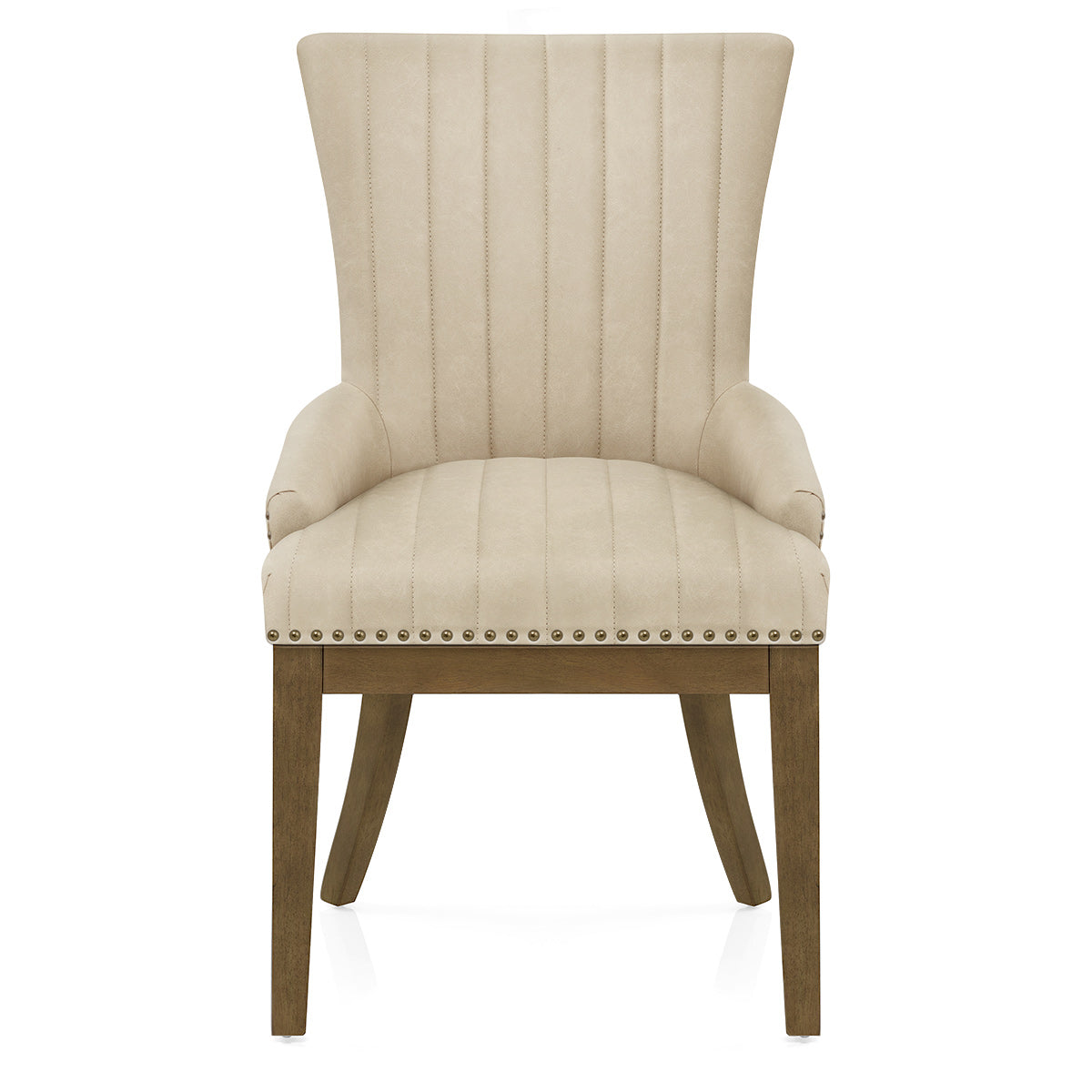 Sedia da pranzo Ecopelle Quercia - Chiltern Beige