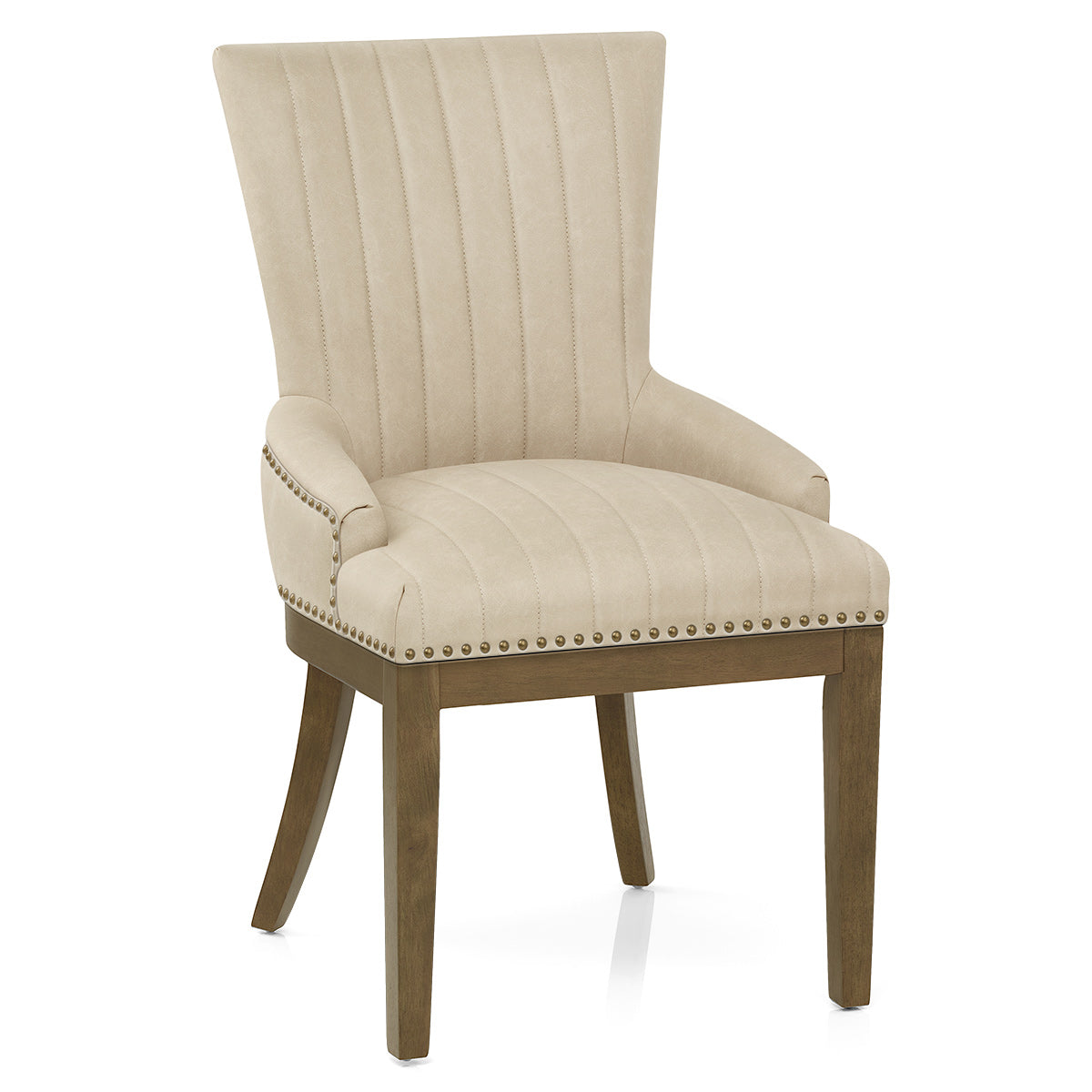 Sedia da pranzo Ecopelle Quercia - Chiltern Beige