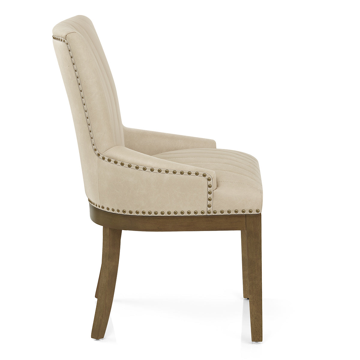 Sedia da pranzo Ecopelle Quercia - Chiltern Beige