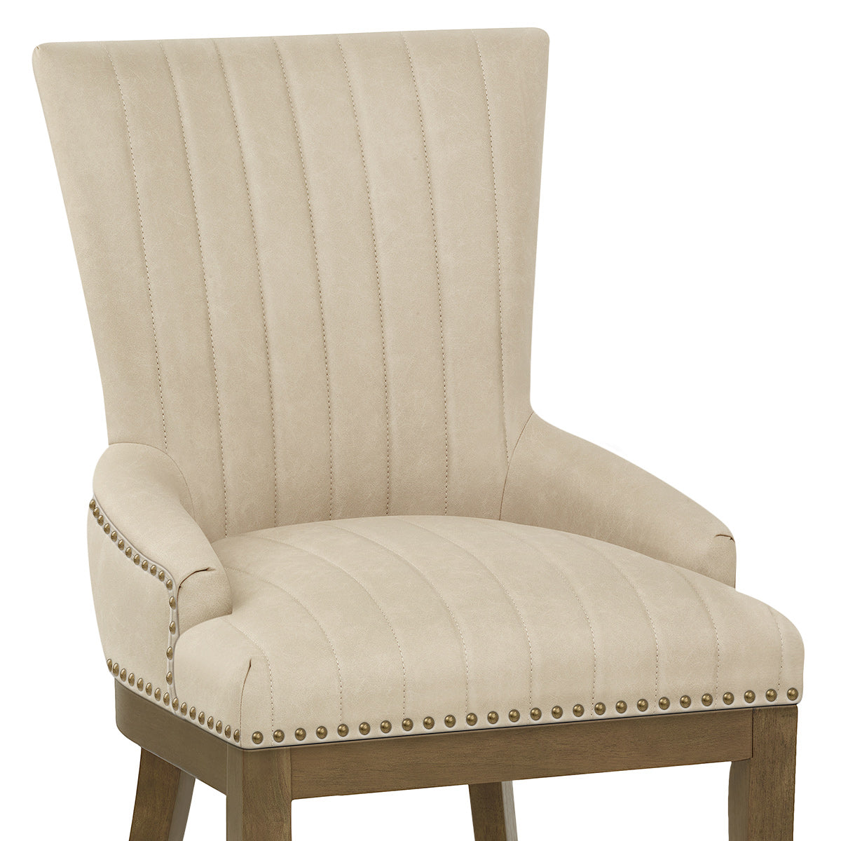 Sedia da pranzo Ecopelle Quercia - Chiltern Beige